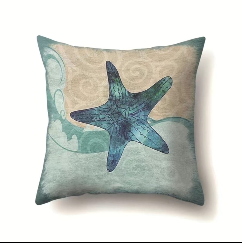 New sea star beach house theme home decor accent pillow case